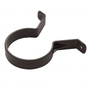 Downpipe Round Black Pipe Clips 65mm